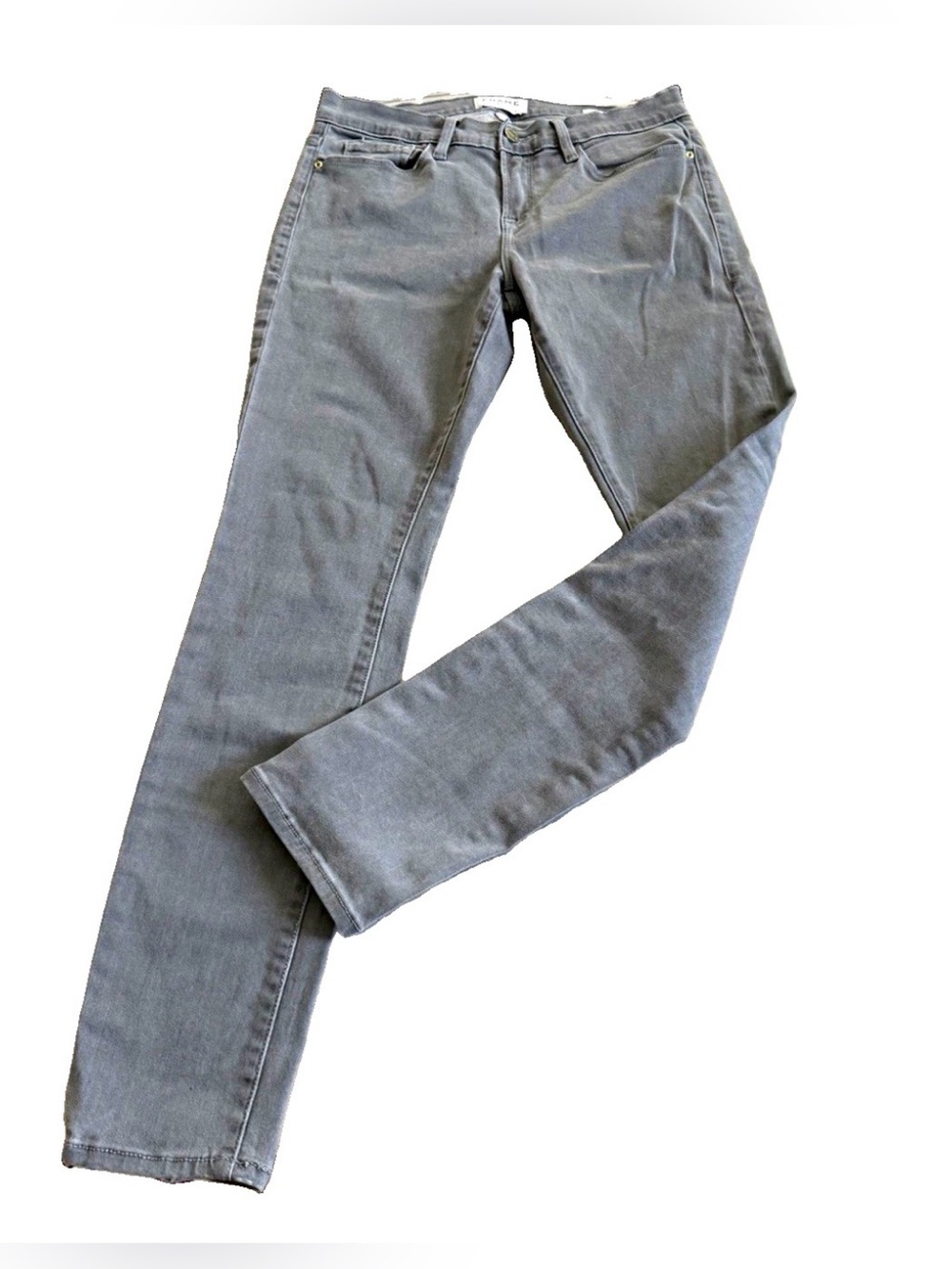 FRAME Gray Le Skinny de Jeanne Mid Rise Stretchy Denim Jeans  Size 29  30x29